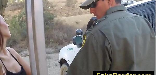  Border agent in uniform pounding hard brunette ste-with-great-deliberation-72p-2